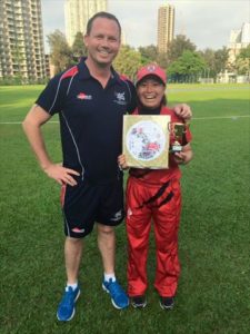 Shizuka with MVP award in Game 2 (with Charlie Burke)_R